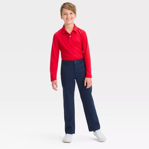 Cat and Jack Boys Straight Fit Uniform Pants BRAND NEW Size 16 - Picture 1 of 5